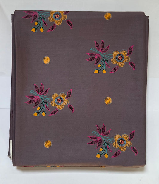 بوطيره | Flower Gray Tana Lawn