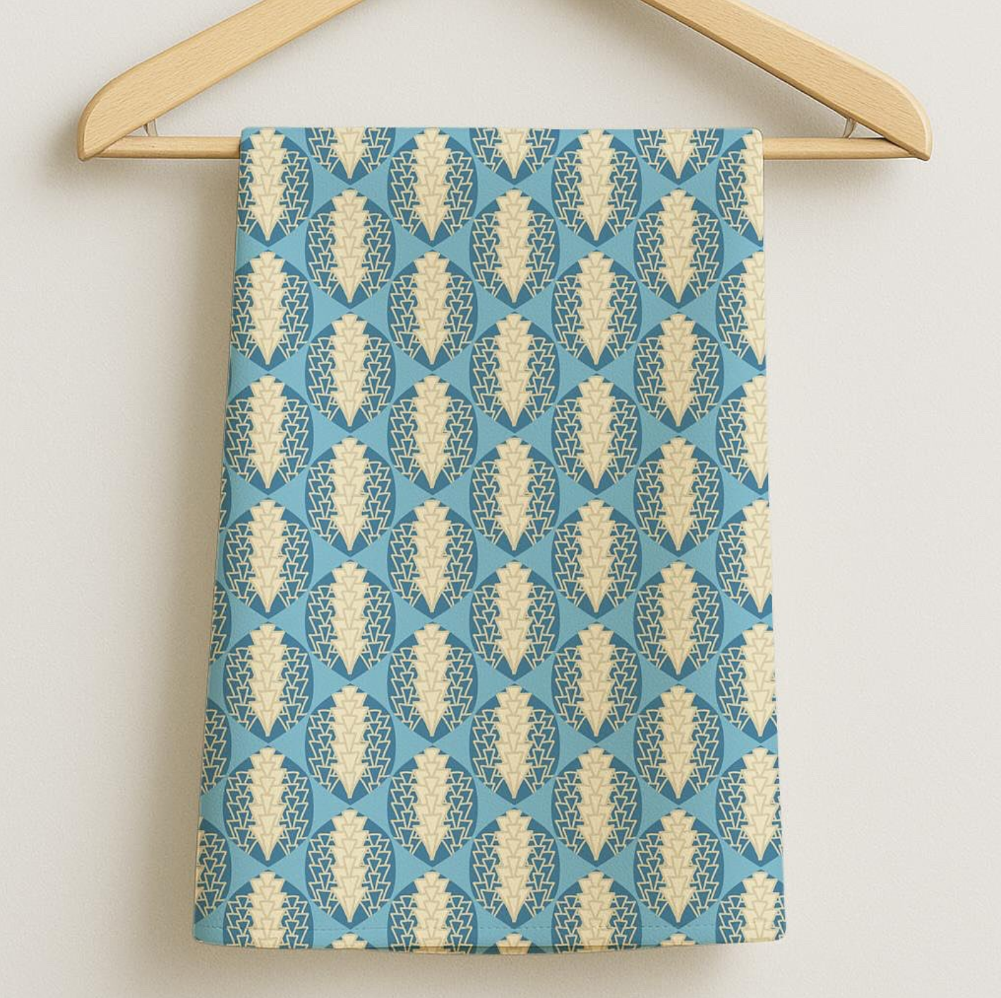 جذع النخله |Jeth'a  blue hexa Tana Lawn