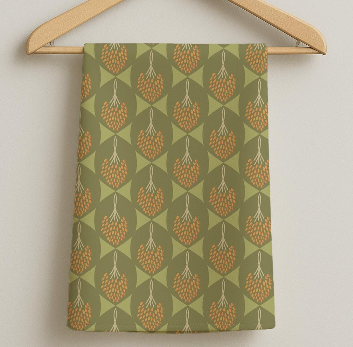 رطب |Retub Green Hexa Tana Lawn